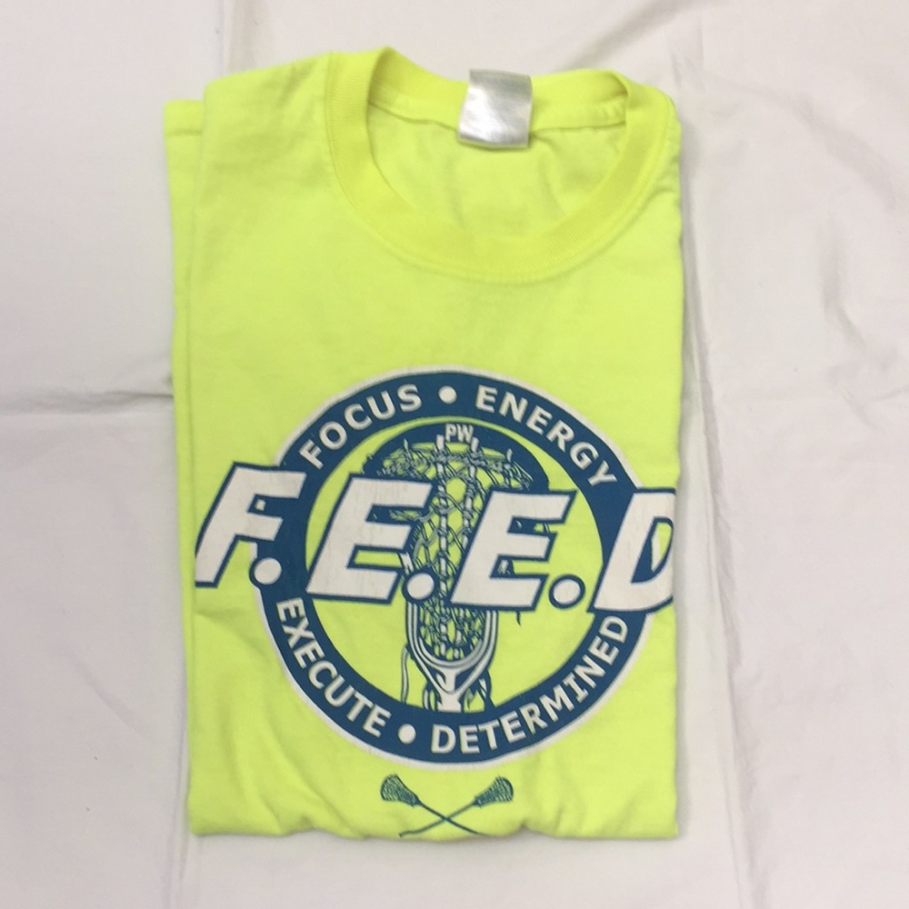 neon yellow lacrosse t shirt